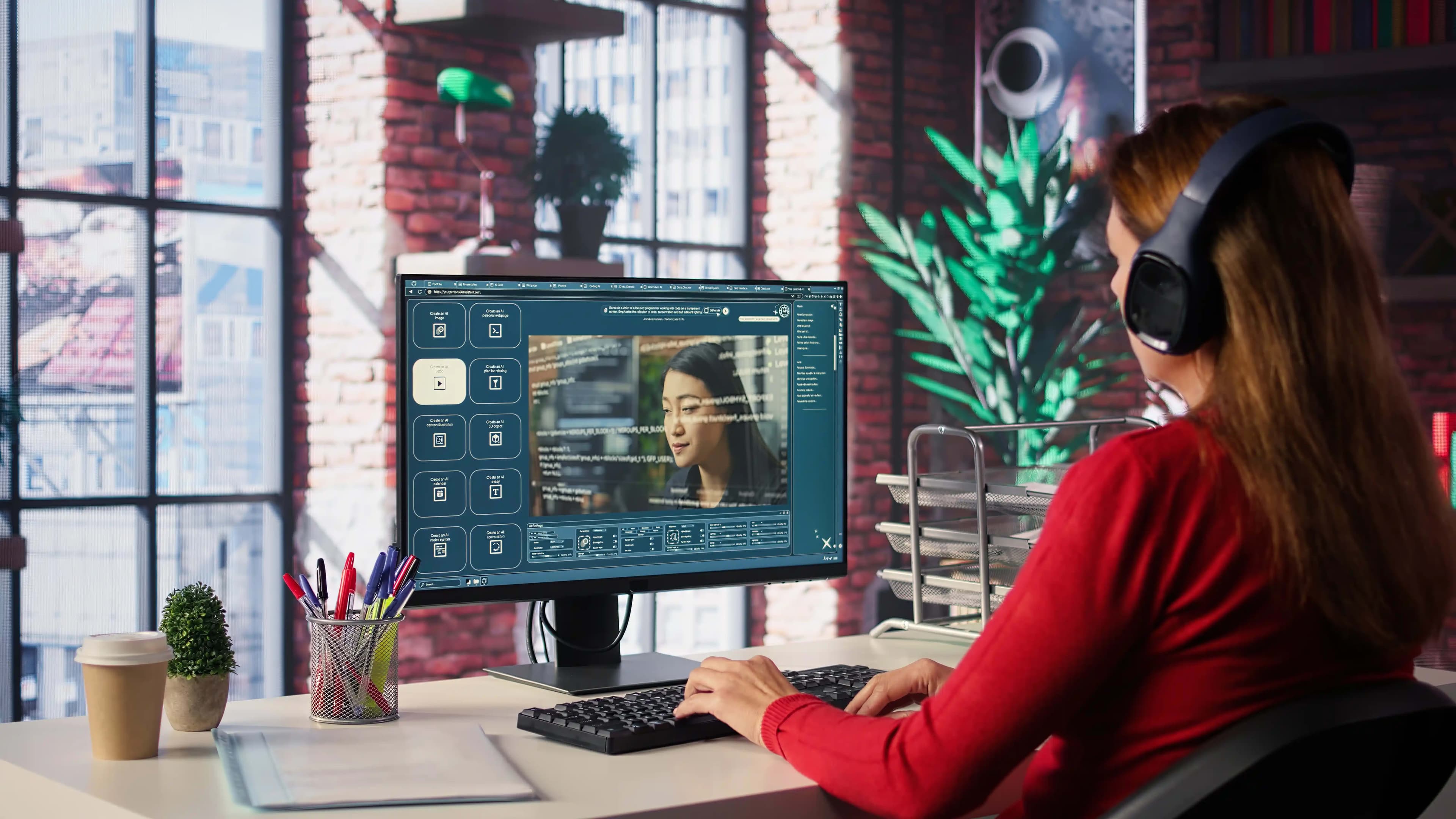 AI video advertisement campaign workspace for digital marketing in Pakistan