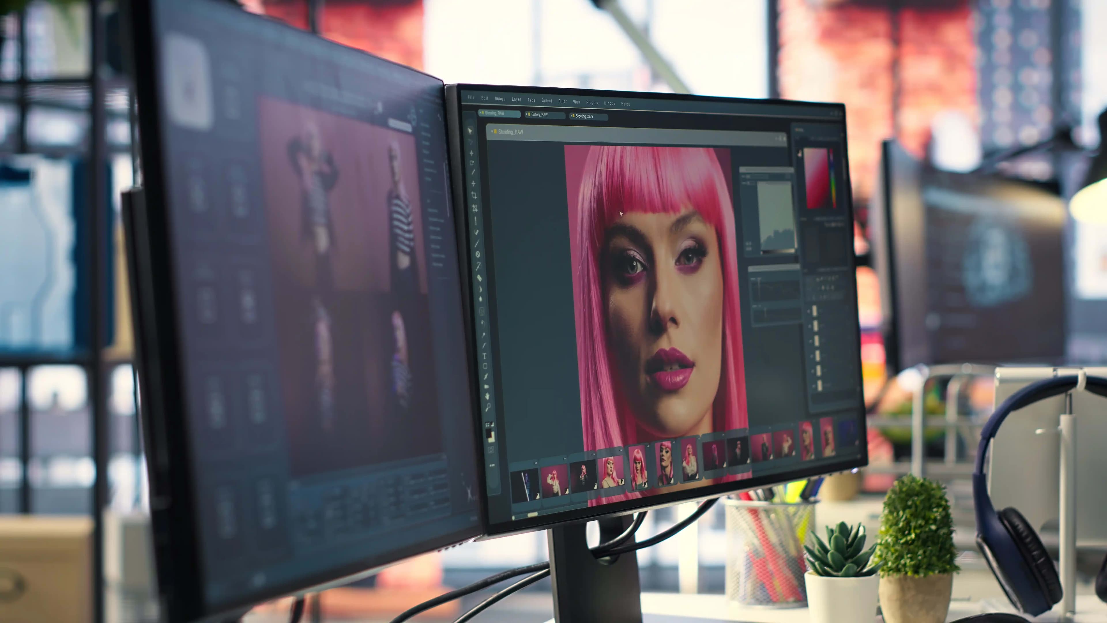 AI advertisement video production in Pakistan — creative workspace for social media marketing